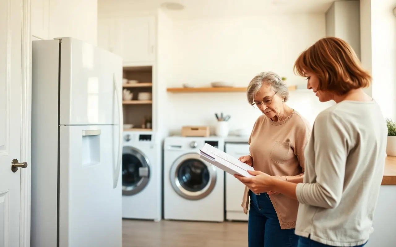 Homeowner comparing appliance repair costs